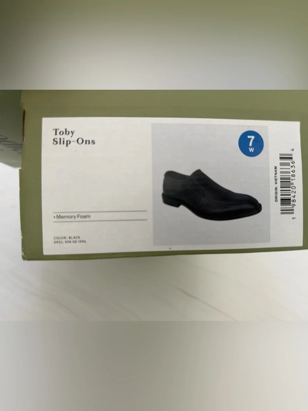 Goodfellow & Co Black Leather Slip-On Loafers